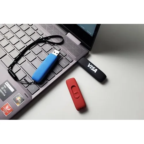 Clé USB avec finition en caoutchouc