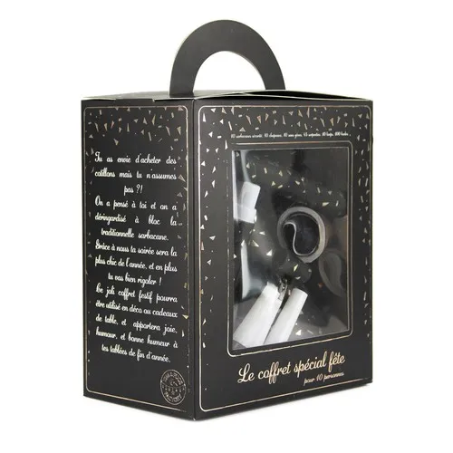 COFFRET 10 PERS. BOITE LUXE GOLD PARTY