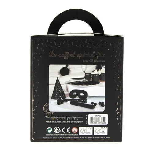 COFFRET 10 PERS. BOITE LUXE GOLD PARTY