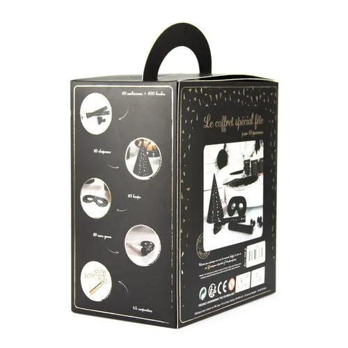 COFFRET 10 PERS. BOITE LUXE GOLD PARTY