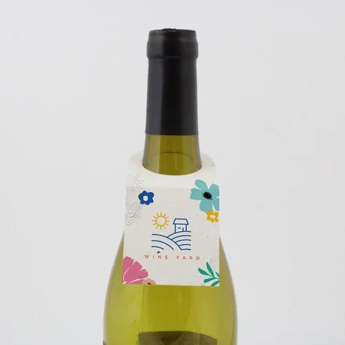 Collerette bouteille papier graines