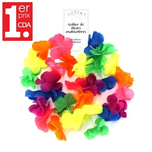 Collier hawaien Multicolore NEON