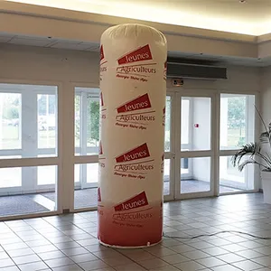 Publicité pour colonne et totem gonflable.