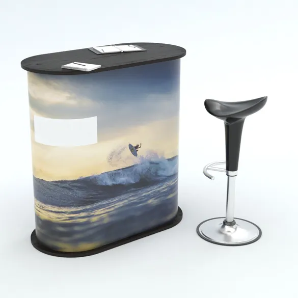 Comptoirs publicitaires pliables et gonflables pour événements