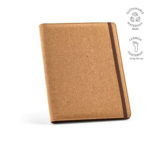 Conférencier Kafka A4 liège, bloc 64p, Fermé par élastique