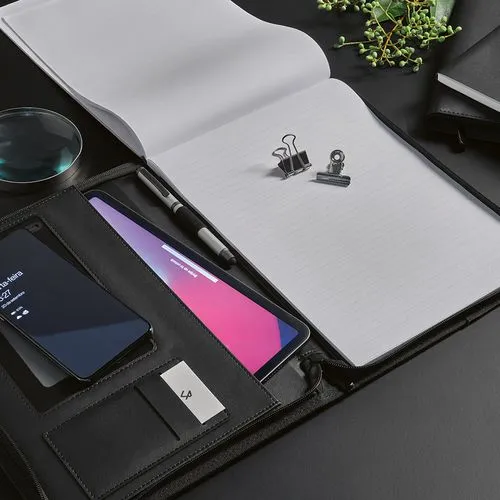 Conférencier Orwell A4 rPU, bloc 64p, fermeture zippée