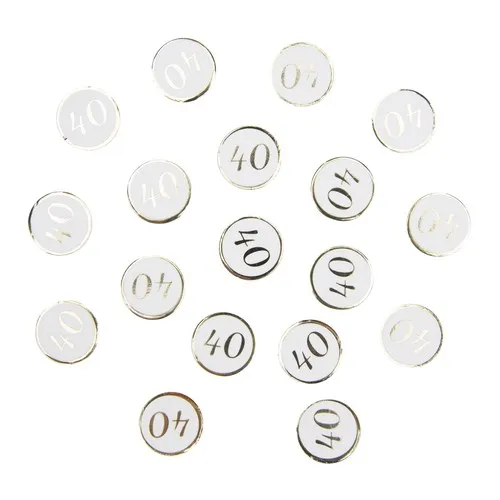 CONFETTIS DE TABLE 40 ANS DORES