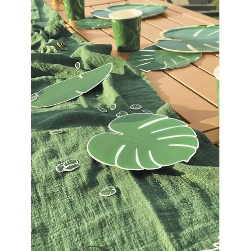 CONFETTIS DE TABLE FEUILLES TROPICALES