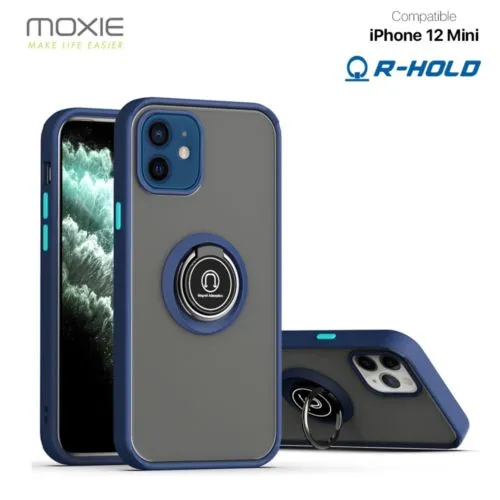 Coque Moxie R-Hold iPhone 12 Mini avec ring holder + contour Noir