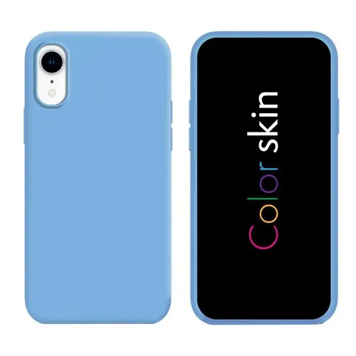 Coque premium Color Skin pour iphone couleur Bleu clair