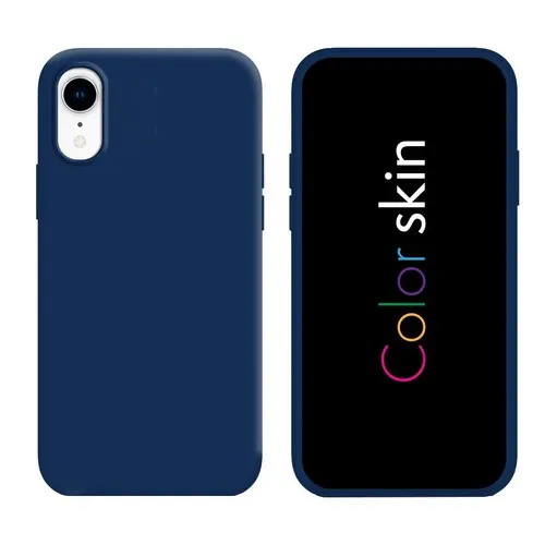 Coque premium Color Skin pour iphone couleur bleu fonçé