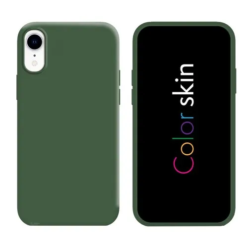 Coque premium Color Skin pour iphone couleur kaki