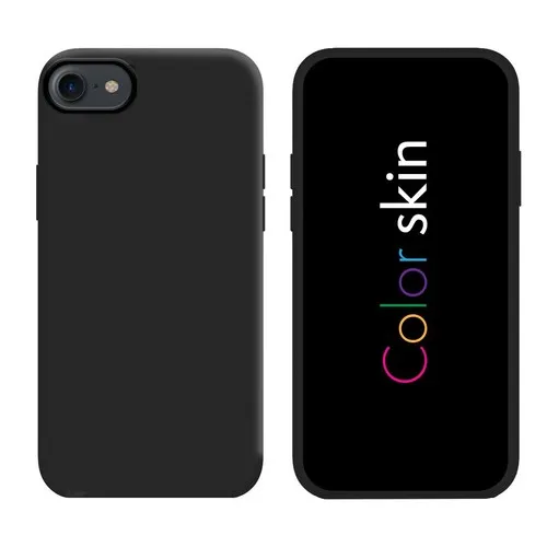 Coque premium Color Skin pour iphone couleur noir