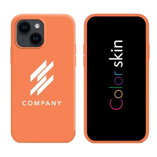 Coque premium Color Skin pour iphone couleur orange