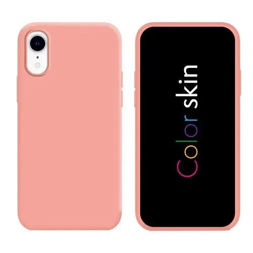 Coque premium Color Skin pour iphone couleur rose clair