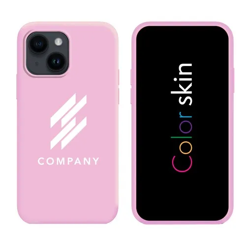 Coque premium Color Skin pour iphone couleur rose