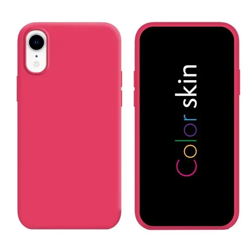 Coque premium Color Skin pour iphone couleur rose