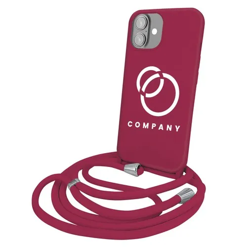 Coque premium + lacet Color lace pour iphone - Lie de vin