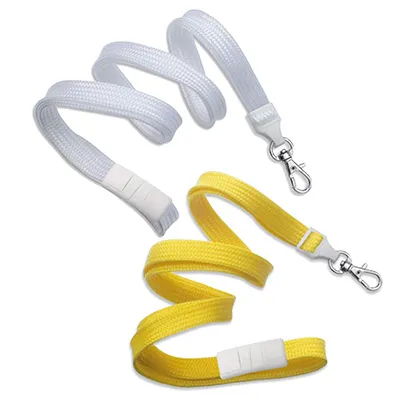 Cordons tubulaires 10mm avec attache anti-étranglement et mousqueton cliquet