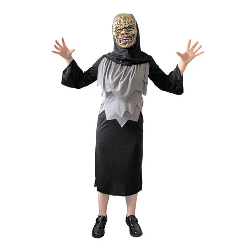 COSTUME MORT VIVANT + MASQUE 7-9ANS