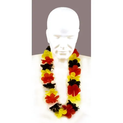 Couronne de fleurs tricolore belge