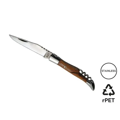 Couteau 'Tradition', 11cm, tire-bouchon, olivier