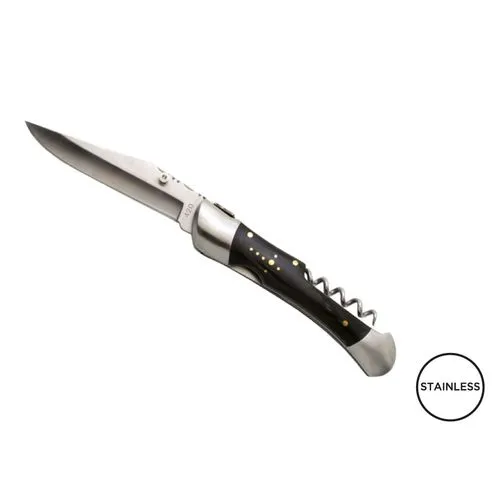 Couteau 'Tradition Nature', tire-bouchon, stamina noir