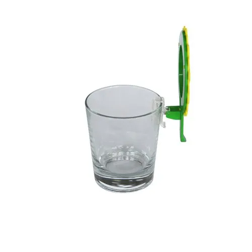 Couvercle pour verre avec clip Sunflower