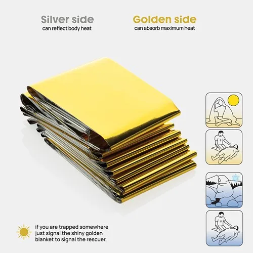 Couverture de secours dans une pochette en rPET RCS Solra