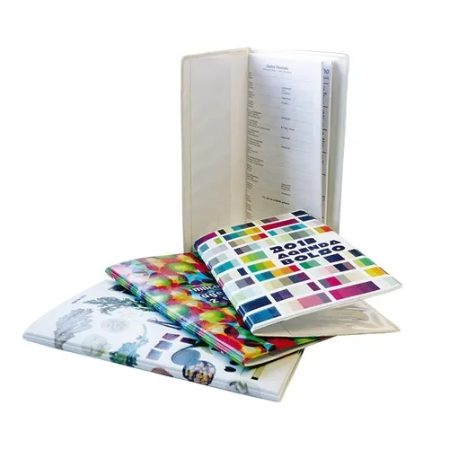 COUVERTURE POUR AGENDA DE POCHE 96X158MM PERSONNALISABLE