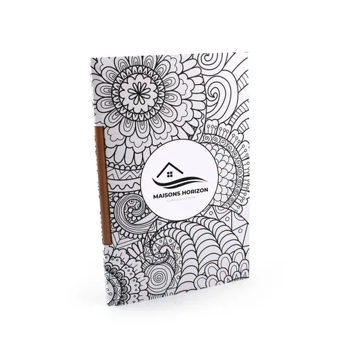 Crayon à graines mine multicolore carte à colorier