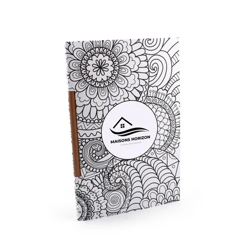 Crayon à graines mine multicolore carte à colorier