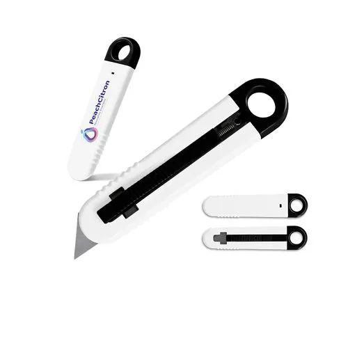 CUTTER PLASTIQUE A LAME AUTO-RETRACTABLE