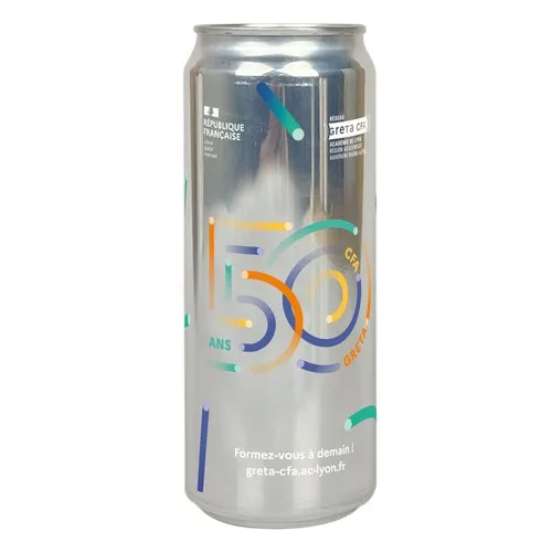 Canette d'eau plate 330 ml personnalisée - Impression directe 1 couleur