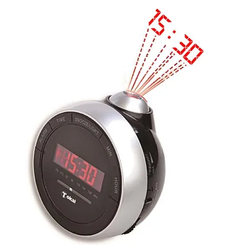 Radio-réveil FM ET USB DE CHARGE ROUGE