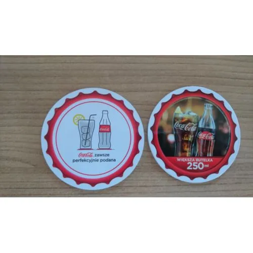 Sous-verres publicitaires double-face personnalisés - Impression premium