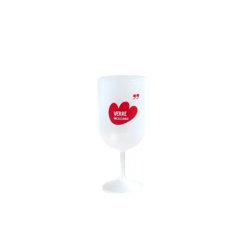 Verre à Vin Personnalisable en Plastique Réutilisable 15/18cl