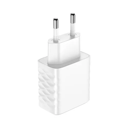 PRISE SECTEUR 20W USB-A QC3.0 + USB TYPE-C PD BLANC