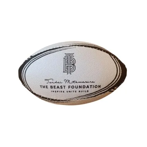 Mini-Ballon de Rugby Personnalisé en Cuir PVC Cousu Main