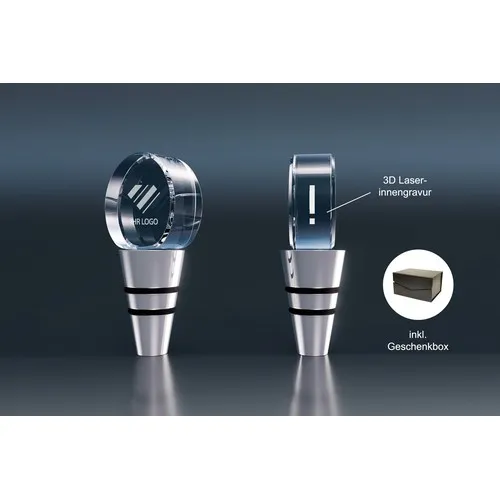 Bouchon Cristal Rond Personnalisable - Fermeture de Bouteille Premium