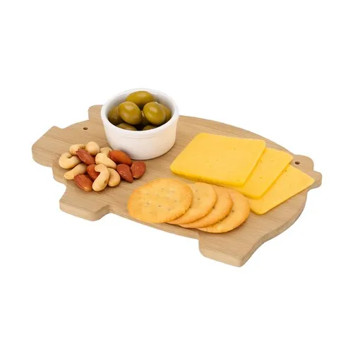 Planche à Découper Bambou Forme Cochon Personnalisable
