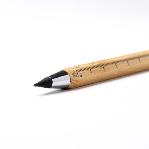 Crayon à papier métal et bois noir avec gomme - Personnalisable