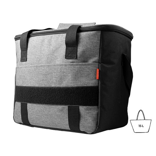 Sac isotherme 15L gris chiné personnalisable - Décapsuleur intégré
