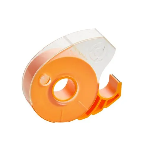 Porte-rouleau avec ruban adhésif et porte-crayon en couleur.