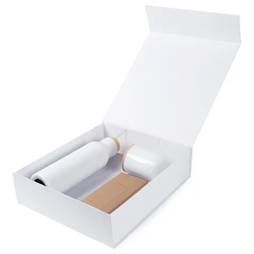 Coffret Cadeau Entreprise Parapluie RPET & Gourde Isotherme