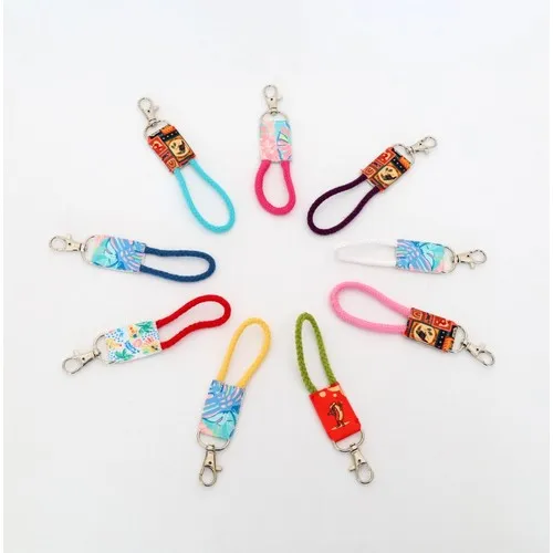 Porte-clés personnalisable en coton - Sérigraphie sur mesure