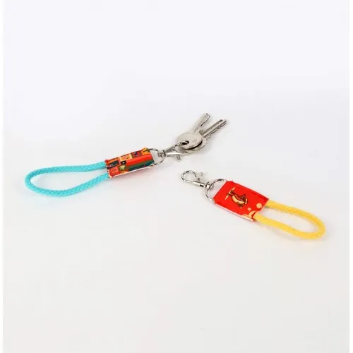 Porte-clés personnalisable en coton - Sérigraphie sur mesure