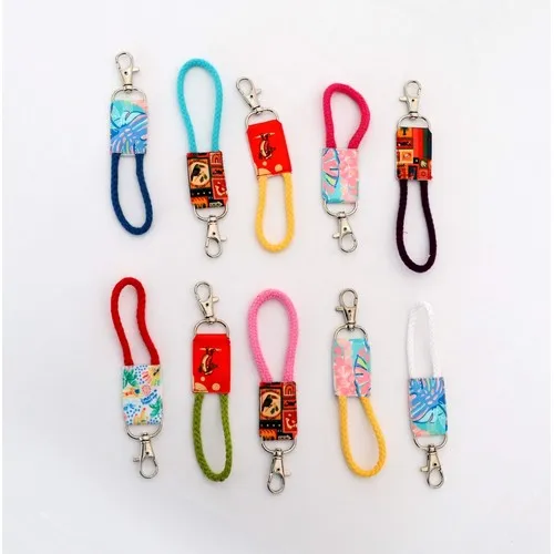 Porte-clés personnalisable en coton - Sérigraphie sur mesure