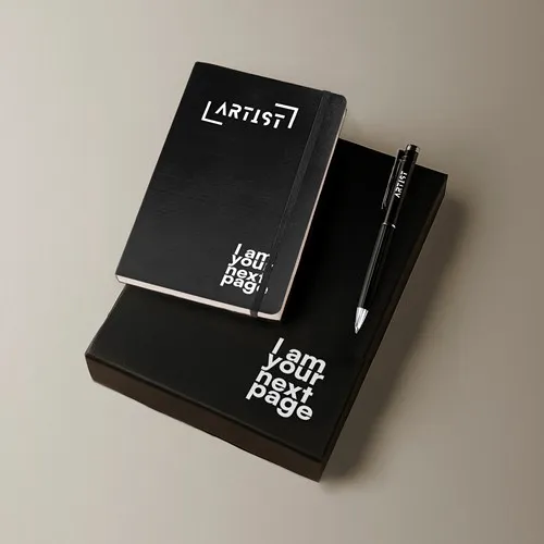 Coffret Cadeau d'Entreprise Premium - Carnet A5 et Stylo Personnalisables