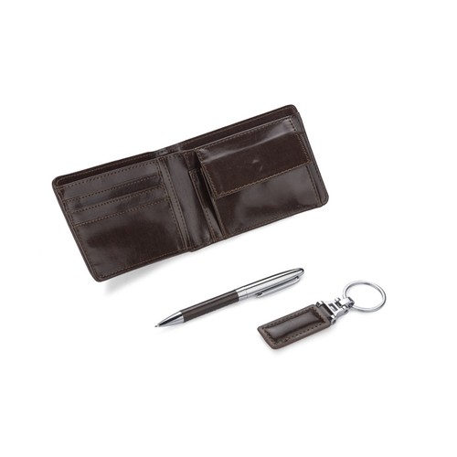 Portefeuille Cuir RFID avec Boîte Bois Personnalisable